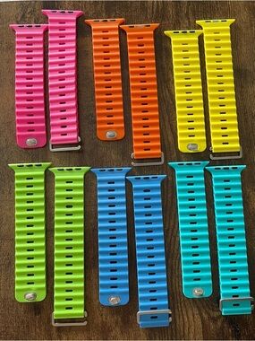 Apple Watch Replacement Silicone Watch Bands - Bright Colors